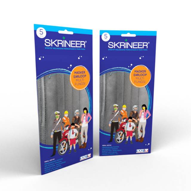 Masker Skrineer isi 10  (RANDOM)