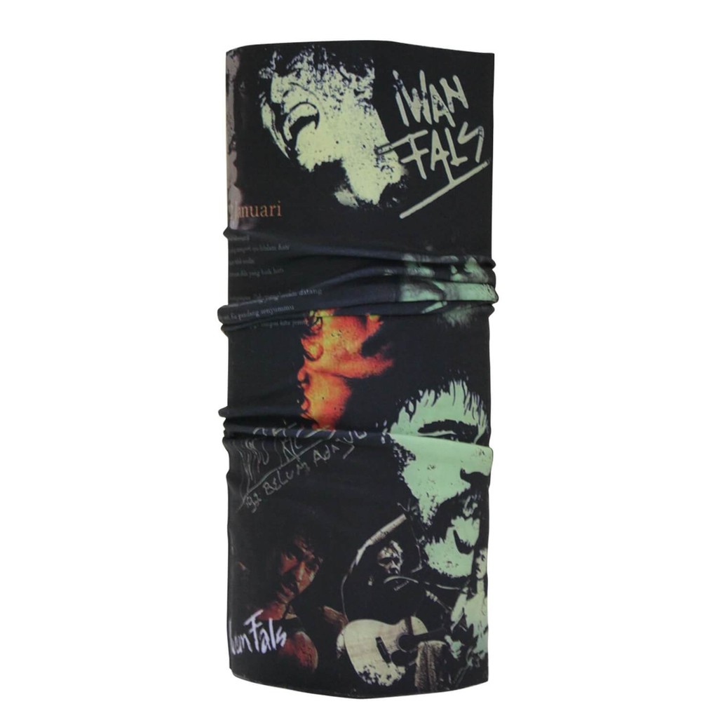 PREMIUM CK Bandana 1404006 Buff Masker Multifungsi Motif Iwan Fals LIMITED