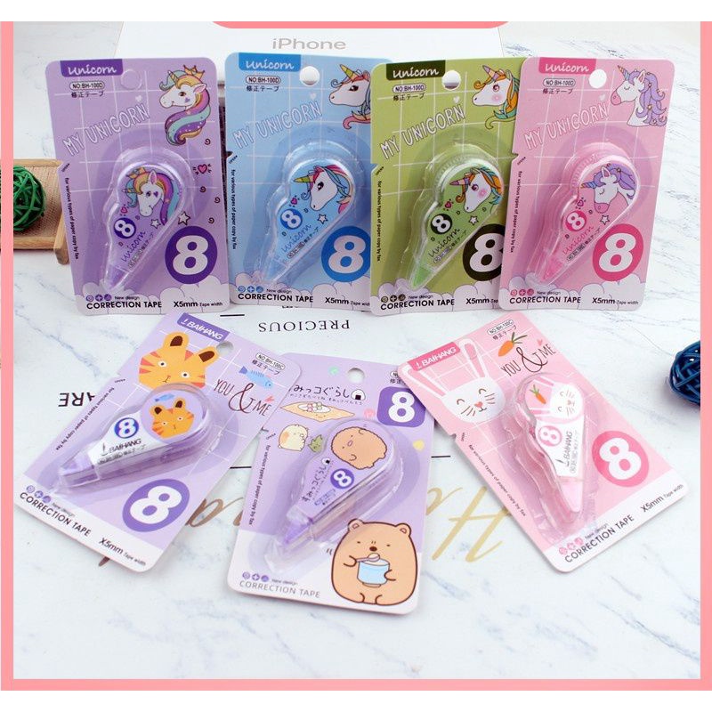 

TIPEX ROLL/correction tape/tipe-x karakter lucu kecil/tip-ex kertas fancy