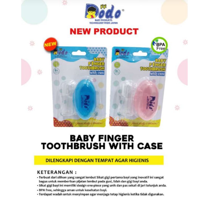 BABY FINGER TOOTHBRUSH DODO BPA FREE sikat gigi gusi lidah bayi