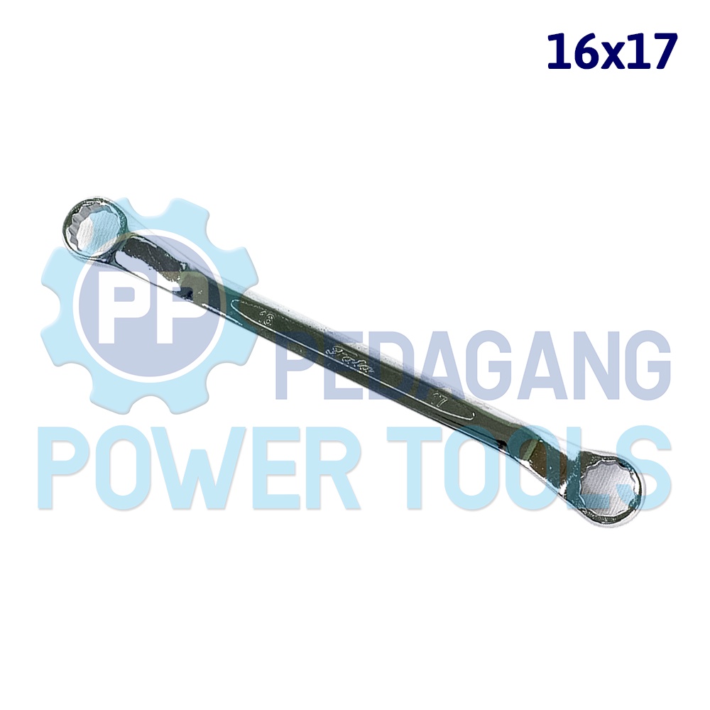 CUCI GUDANG FATA KUNCI RING 16 X 17 MM 16x17 DOUBLE SPANNER WRENCH