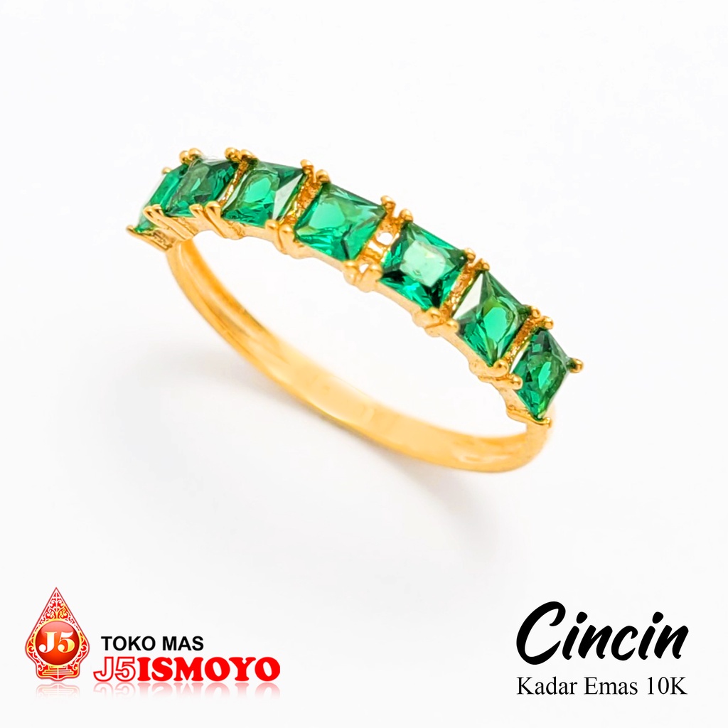 Cincin Emas 10 Karat,  Cincin Sultan Series, Cincin Wanita Pietra J5 Ismoyo