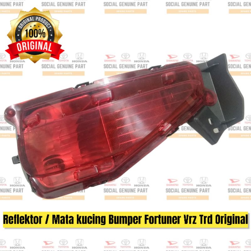 Reflektor bemper Mata Kucing bumper belakang Toyota Fortuner Vrz Trd Original