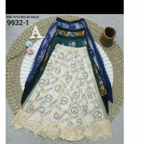 rok tutu import bahan tile