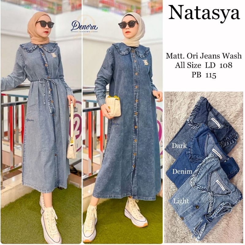 Natasya Dress Maxi Jeans by denora