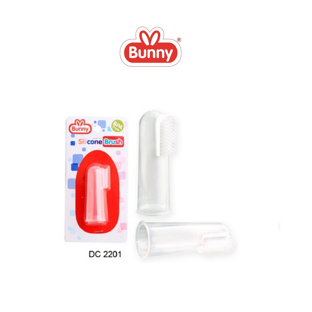 Lusty Bunny Silicone Brush DC-2201 - Sikat Lidah Sikat Gigi Jari