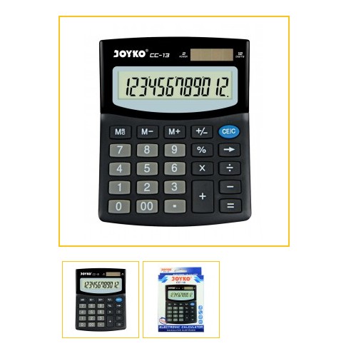

JOYKO CC-13 CALCULATOR / KALKULATOR / 12 Dit / Hitam