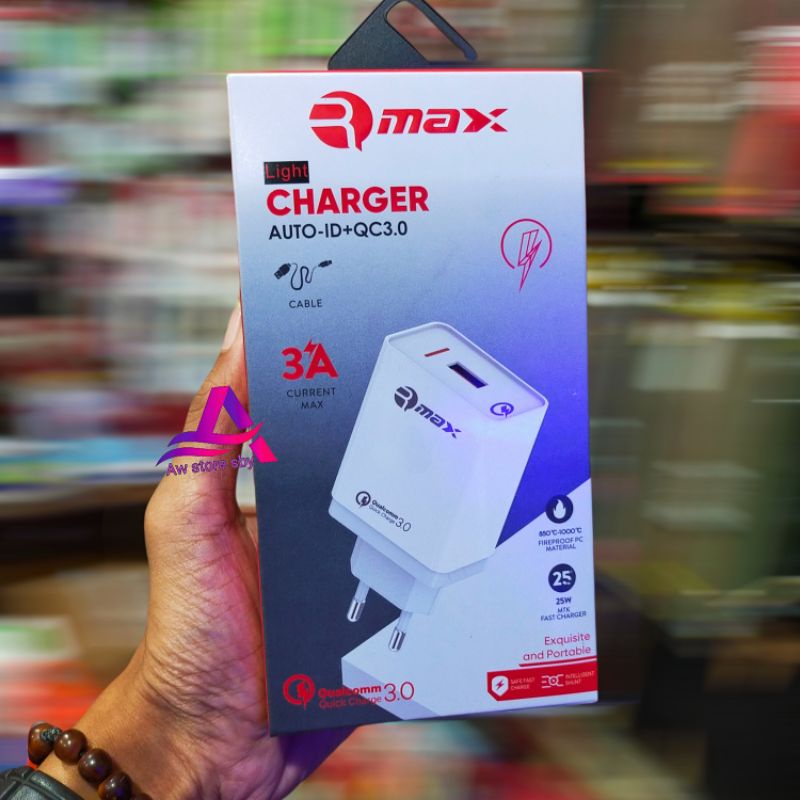 R-MAX CHARGER MICRO USB FAST CHARGING 3A LIGHT AUTO ID QC3.0 (R20 Micro)