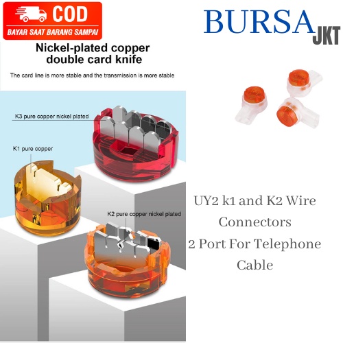 KONKETOR K1 WIRE CONNECTOR 2 PORT ALAT BANTU SAMBUNG KOMPUTER TELEPON