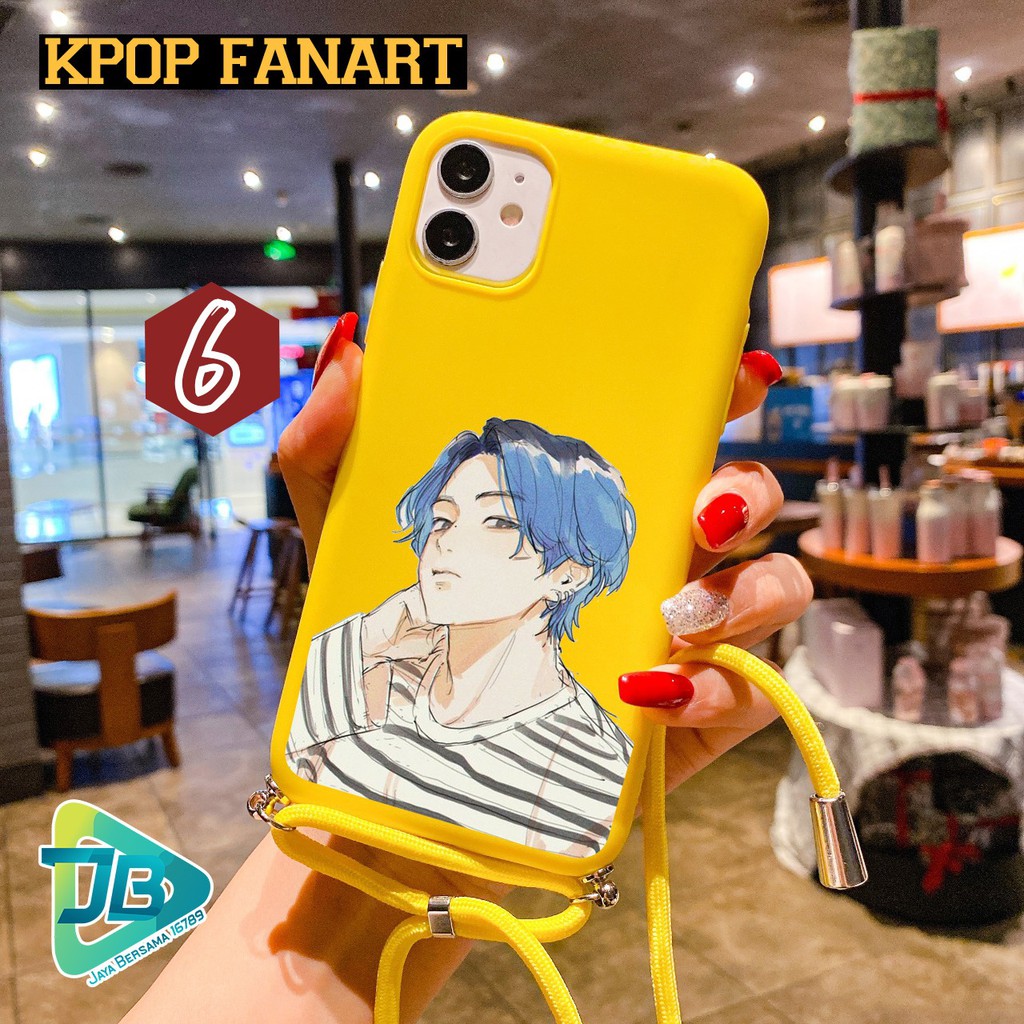 SOFTCASE SLINGCASE TALI LANYARD CANDY KPOP OPPO VIVO XIAOMI SAMSUNG REALME IPHONE ALL TYPE JB4658