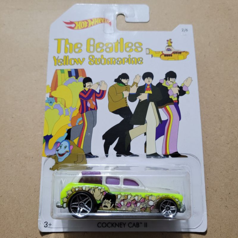 HOT WHEELS COCKNEY CAB II/ THE BEATLES YELLOW SUBMARINE