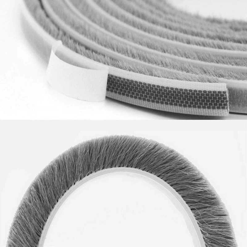 TD - PR1 GANCHUN Lis Strip Pintu Brush Strip Sound Insulation 9mm 5M - KK-062