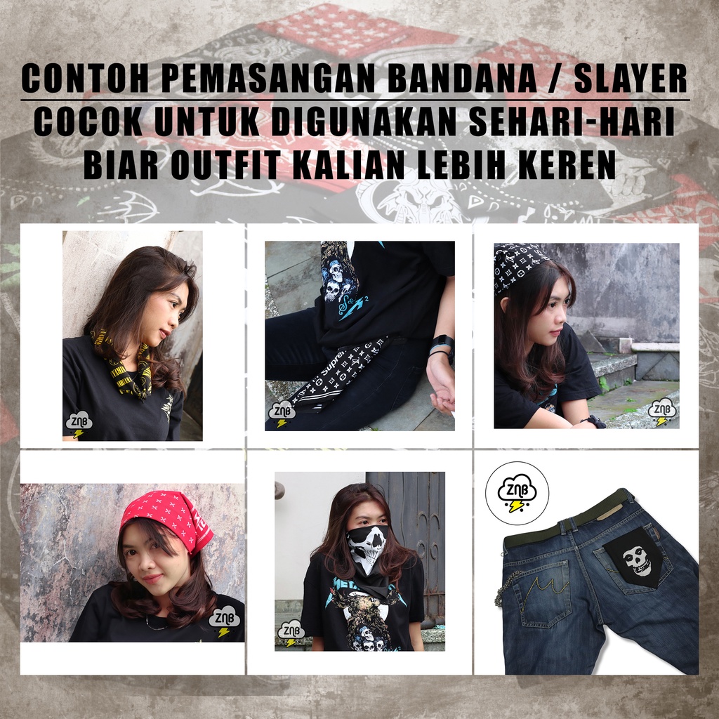 GLOSIR BANDANA SLAYER SAL MASKER HARGA GLOSIR MINAMAL PEMBELIAN 12 PCS