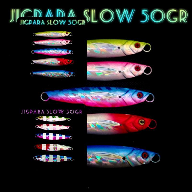 Metal Jig Replika Jigpara 50gr Glow In The Dark