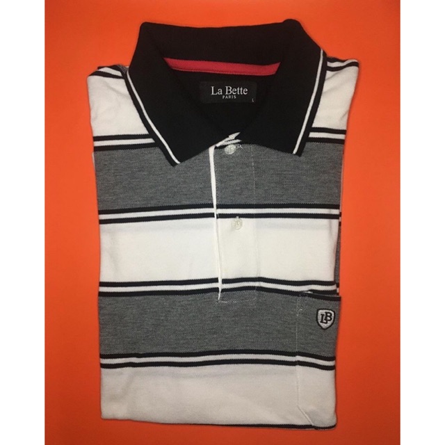 Polo Shirt / Kaos Kerah La Bette Paris Striped size L