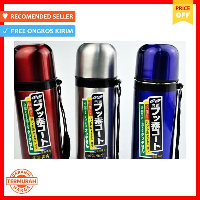 Botol Minum & Termos - Termos Air Stainless 500 Ml Ekonomis Penahan Panas & Dingin Tas - Bekal