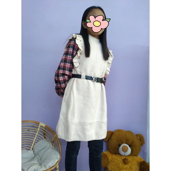 OBRAL.. tunik rajut tanggung atasan rajut remaja import anak baju anak junior 10th 11th 13th remaja 