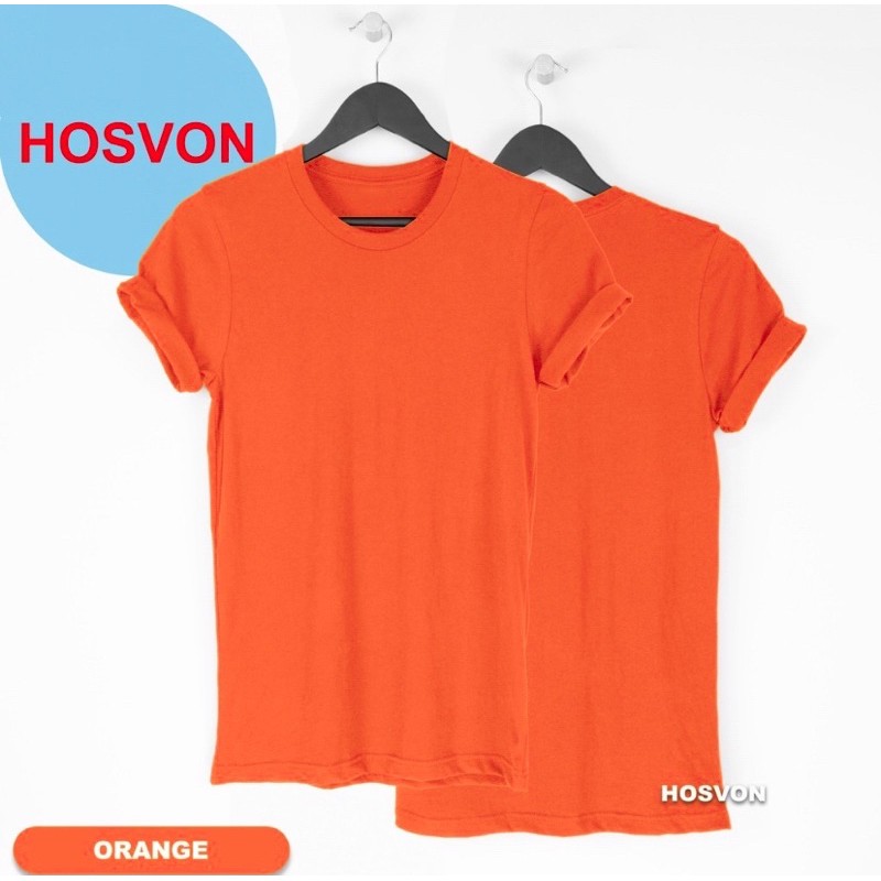 ORANGE Cotton Combed 20s Lengan Pendek (PRIA &amp; WANITA)