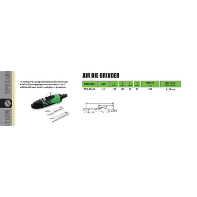 TKR-AIR DIE GRINDER 1/4” / gerinda angin