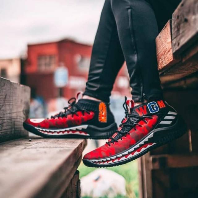 ADIDAS DAME 4X BAPE "RED COMO"
