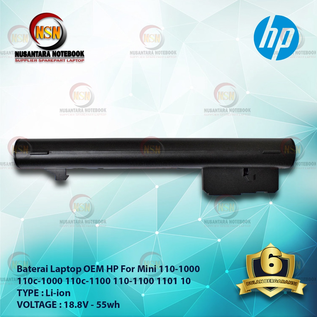 Baterai OEM Laptop HP Mini 110-1000 CQ10-100 CQ10-200 CQ10-300 OEM Battery