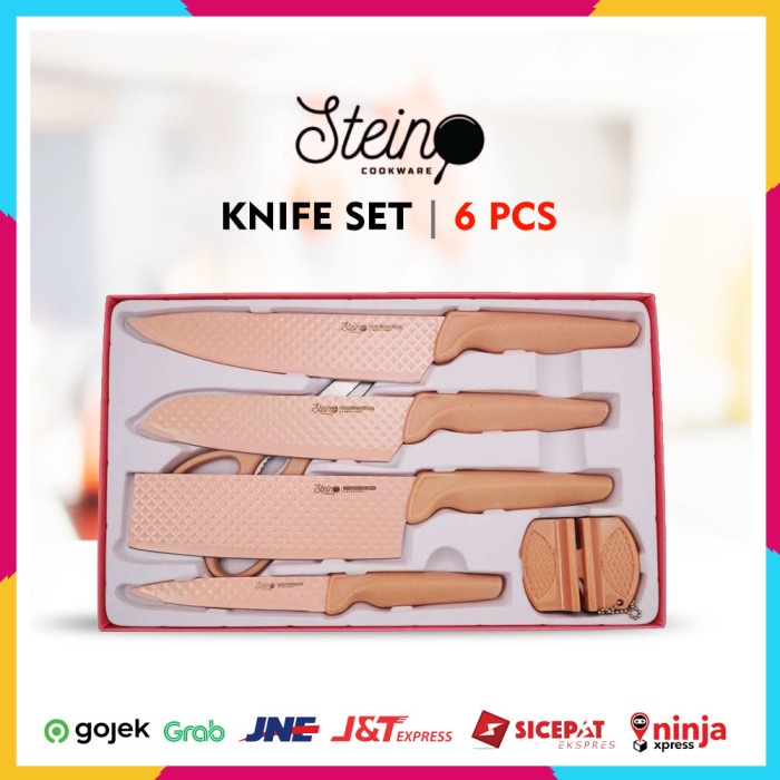 

STEIN Diamond Kitchen Knife Set Pisau 6 in 1