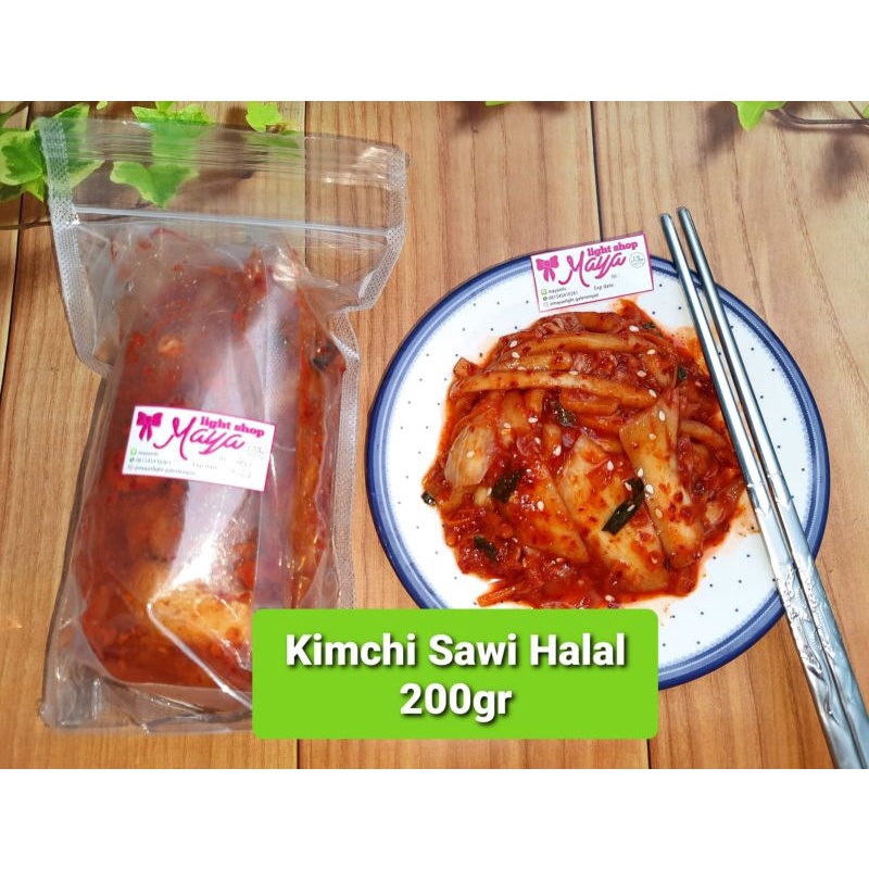 Kimchi sawi 200gr halal pedas murah gochujang toppoki snack korea topoki