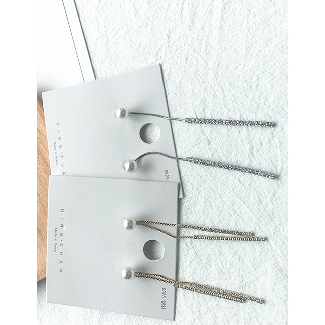 LRC Anting Tusuk Fashion (tassel) Studded Tassel Earrings F65061