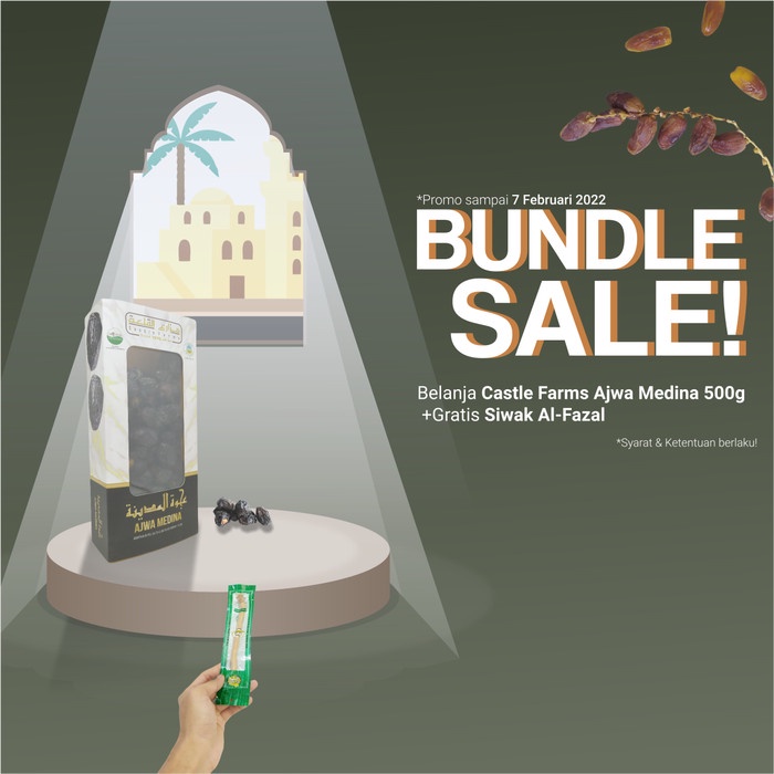 

Kurma Ajwa Aliyah Organik 500gr - Kurma Ajwa Aliyah Castle - Premium