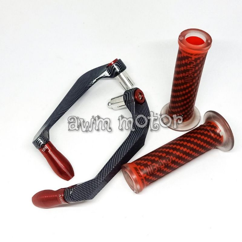 proguard carbon sabit + handgrip carbon BAD 1 paket universal