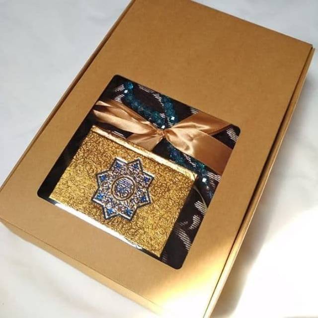 [BS9TKQ] Souvenir Sajadah Premium S9 Tasbih Kristal Al Quran Saku Box Jinjing Kado Aqiqah Tasyakuran