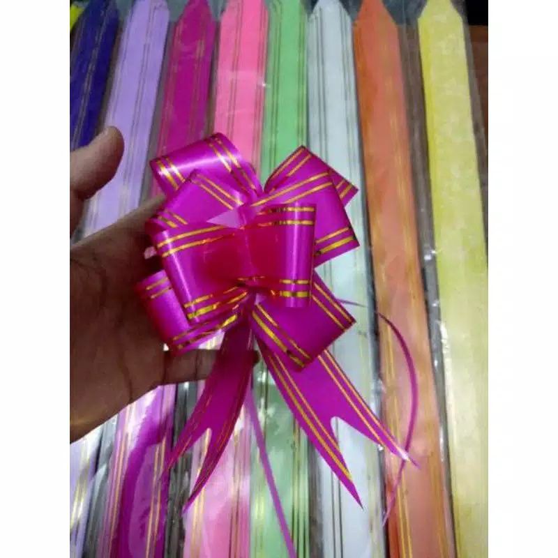 

pita tarik / pita serut / pita kado ukuran 50x3cm