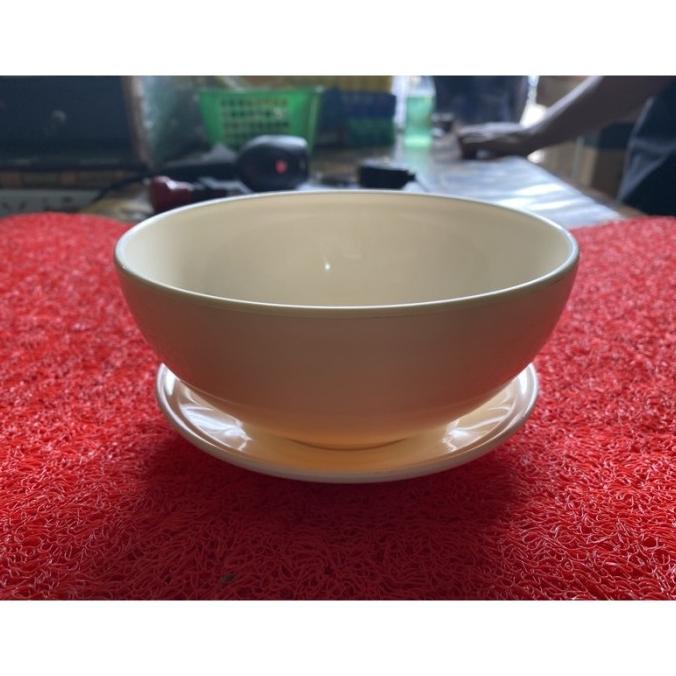 $$$$] Mangkok Bulat + Tatakan Piring HoyaPlast Mangkok Set Piring Tatak