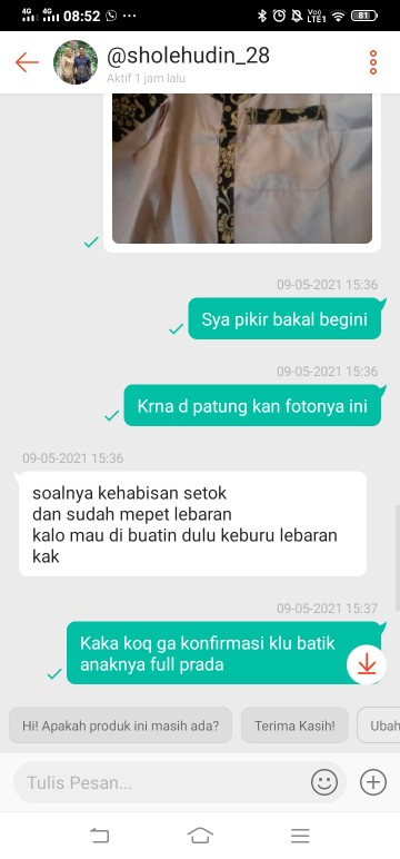 Batik Couple + Anak, Gamis Dan Kemeja Lengan Pendek Limited Edition By Batik Sumber Bahagia