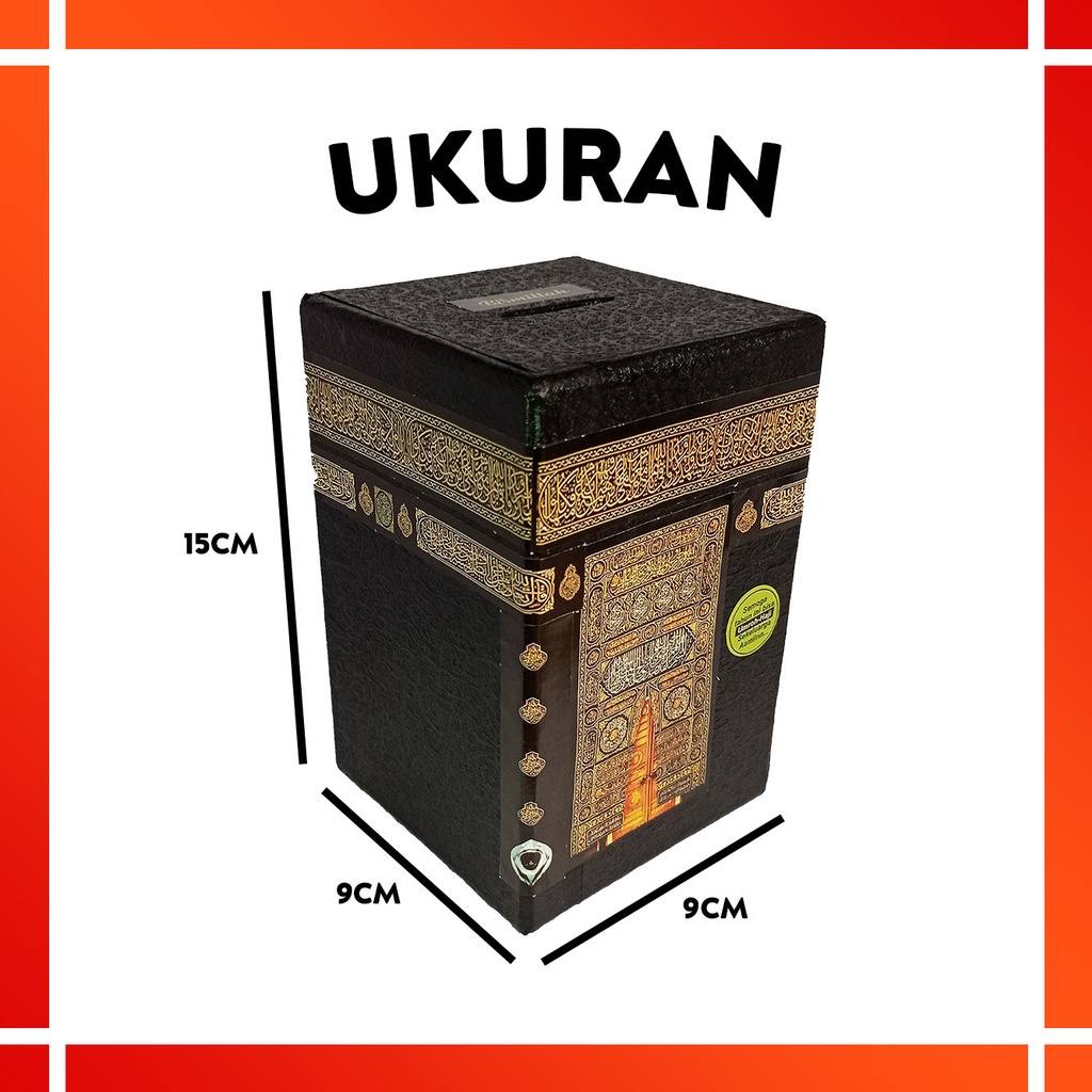 CELENGAN KABAH KECIL Mini Unik Miniatur Kakbah Mekah Murah Kado Ultah Souvenir Haji Umroh Penyimpan Uang-1