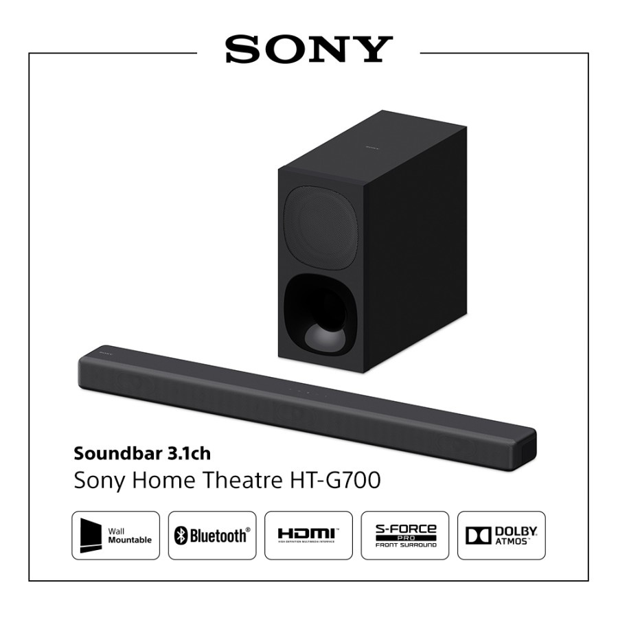 SONY HT-G700 SOUNDBAR WITH BLUETOOTH DOLBY ATMOS