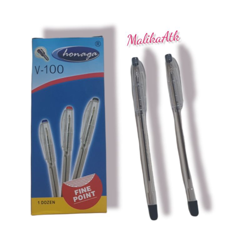 

Pulpen Honaga V-100 Pen Honaga Fine Point Pulpen Murah