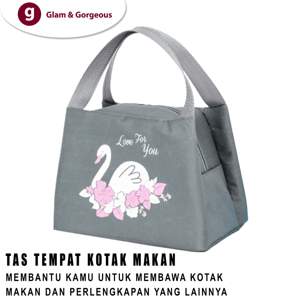 Tas Makan Lunch Box Kotak Makanan Anak Tahan Panas Praktis Motif TM020