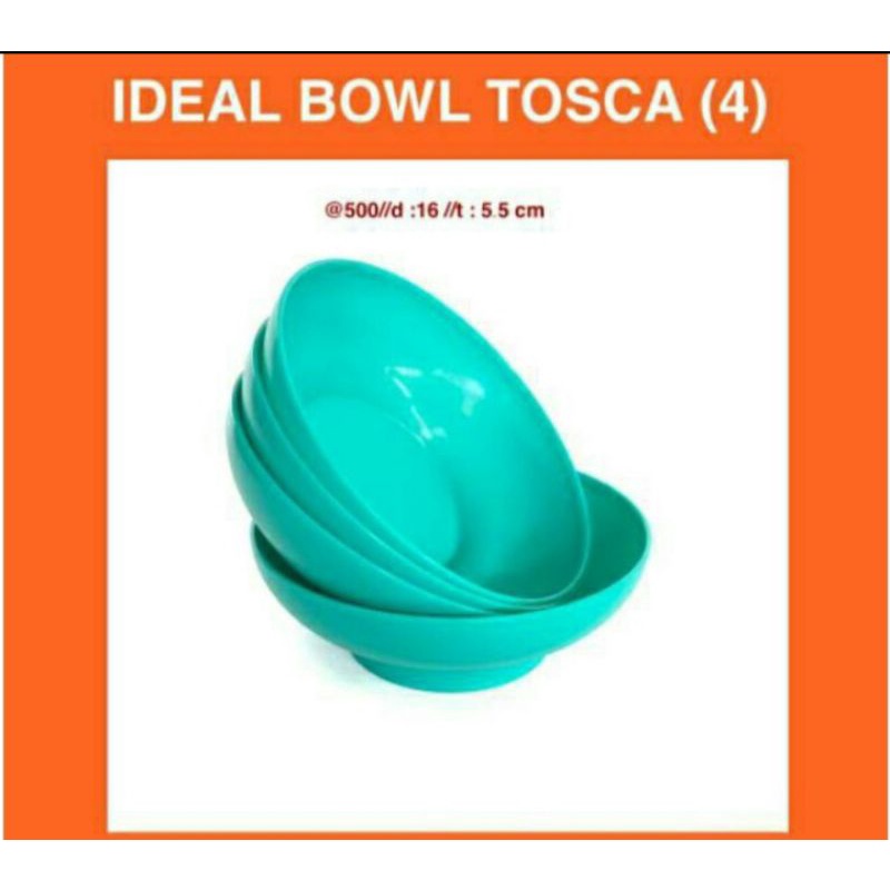 Mangkok Tupperware Murah Promo ideal bowl tosca tupperware 1pcs