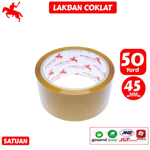 

JUAL Lakban Coklat KSATRIA Tape 50 Yard