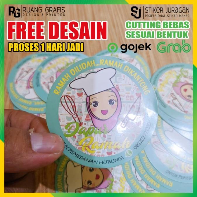 

STIKER LABEL MAKANAN DIE CUT ( CUTTING PUTUS ) ruanggr4