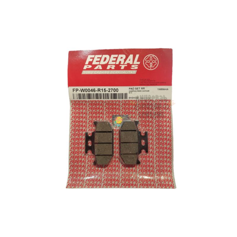 Kampas Rem Belakang Brake Pad Belakang Federal R15 V3 Vixion VVA WR155