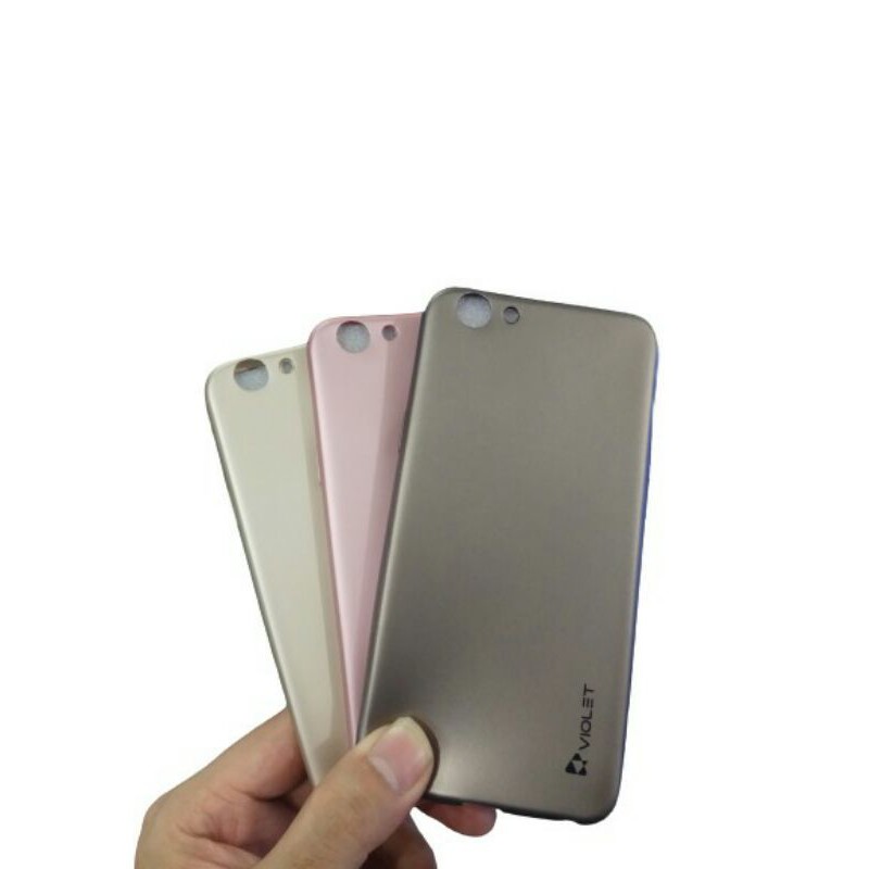 BABY SKIN ULTRA THIN CASING SOFTCASE VIOLET OPPO F1S