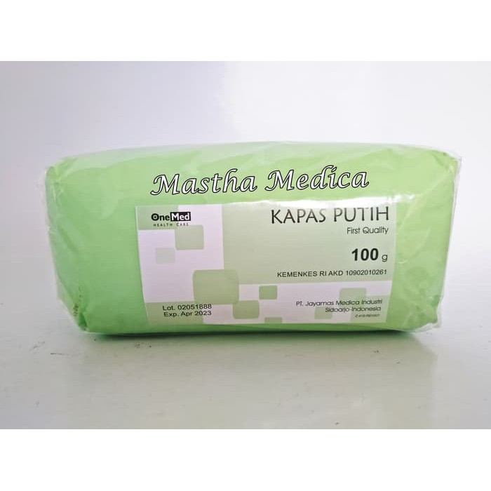 Kapas Gulung Pembalut Luka 100 gram Kapas Putih Onemed Kapas Gulung Pembalut Luka 100 gram Kapas Putih Onemed