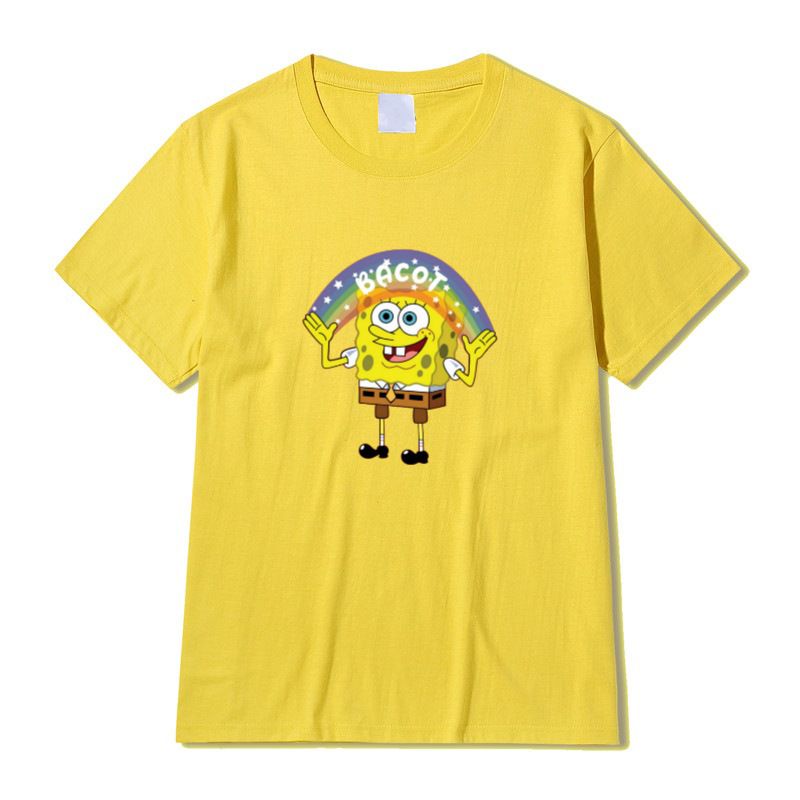Kaos SPONGEBOB BACOT Pria Wanita Custom Distro Polos