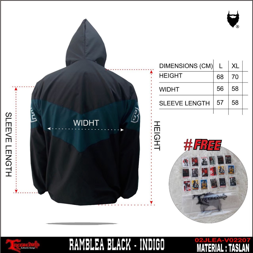 TURUN HARGA ! Ramblea Jaket Outdoor Hoodie Pria Treebeard / Jaket Anti Air / Jaket Gunung / Jaket Motor