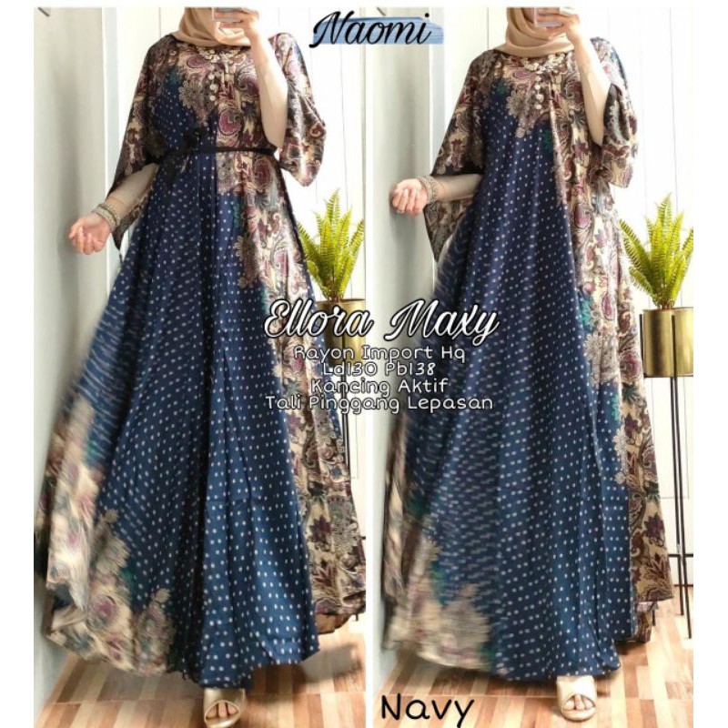 Ellora Maxy bahan Rayon Import High Quality Tali Pinggang