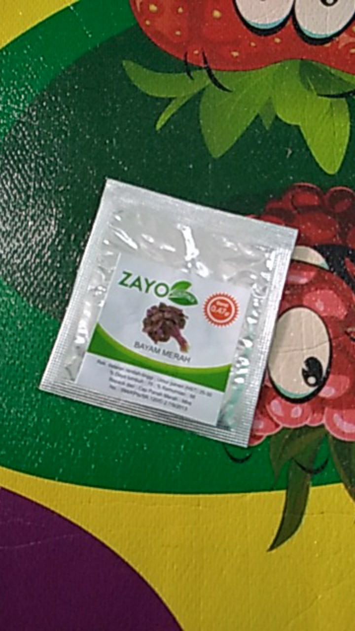 Benih Bayam Merah - Bibit Bayam Merah - Benih Bayam Merah Zayoseed