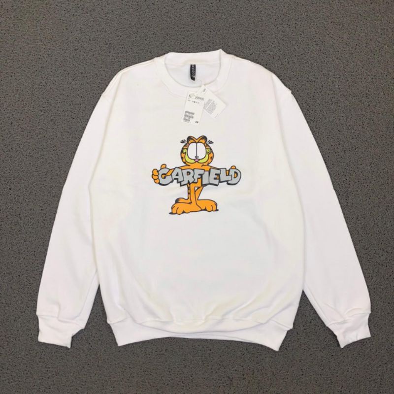 CREWNECK H&amp;M GARFIELD HIGH QUALITY CASUAL HYPE FASHION PRIA