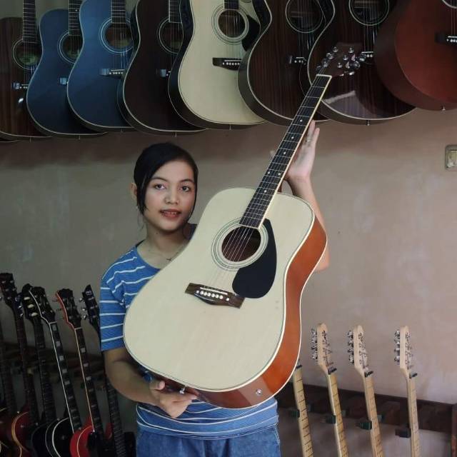 GITAR YAMAHA F335 AKUSTIK ELEKTRIK NATURAL